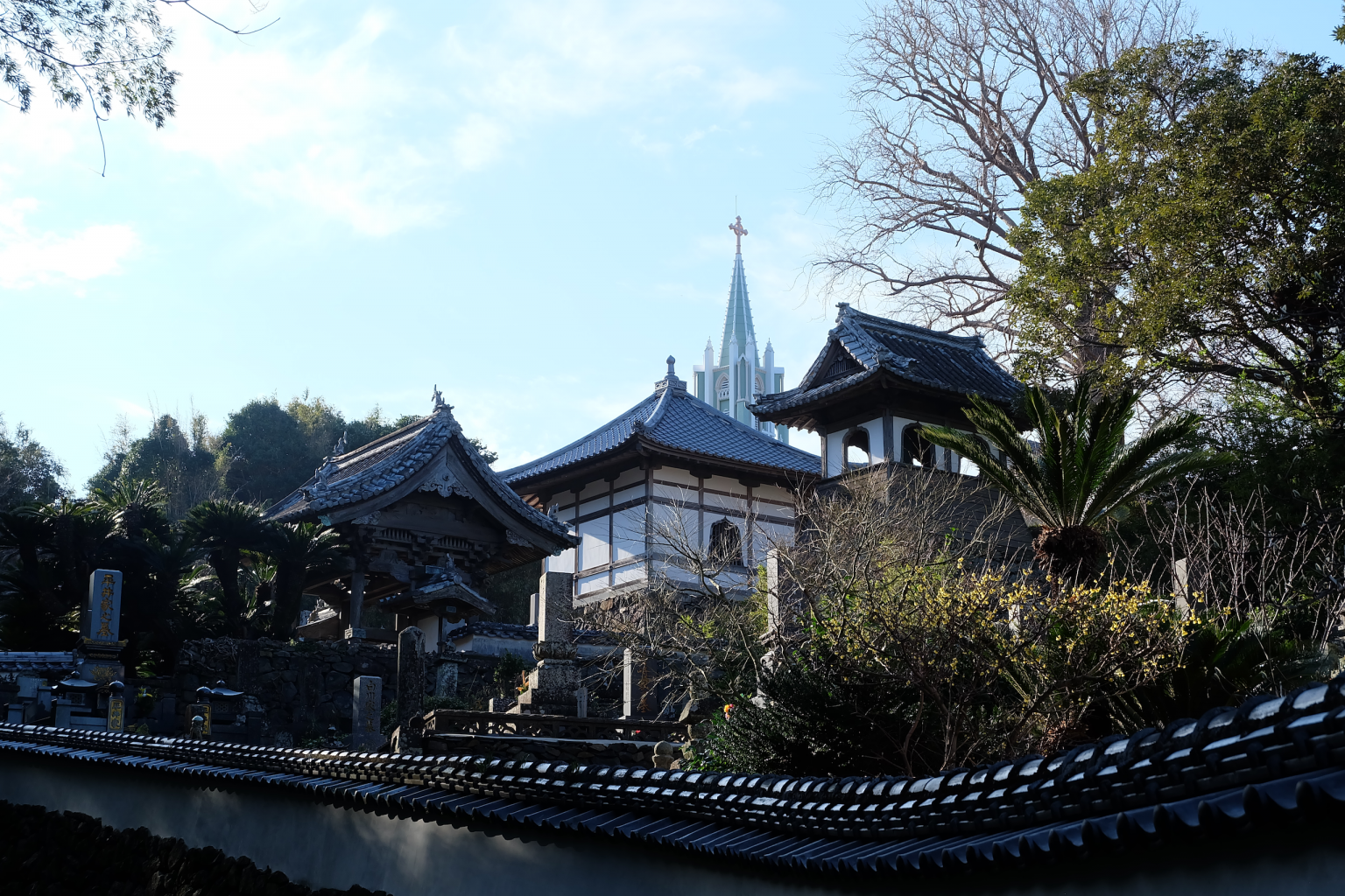 Christian Church and Japanese Temples